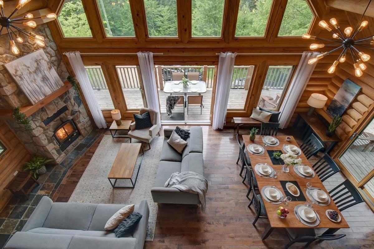 Chic Familiale, Relaxant Avec Spa En Montagnes Labelle Esterno foto