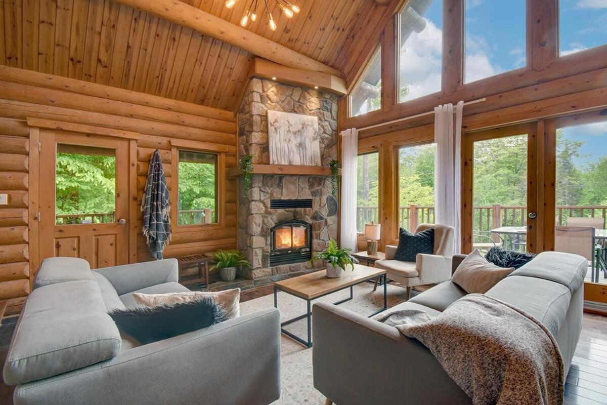 Chic Familiale, Relaxant Avec Spa En Montagnes Labelle Esterno foto